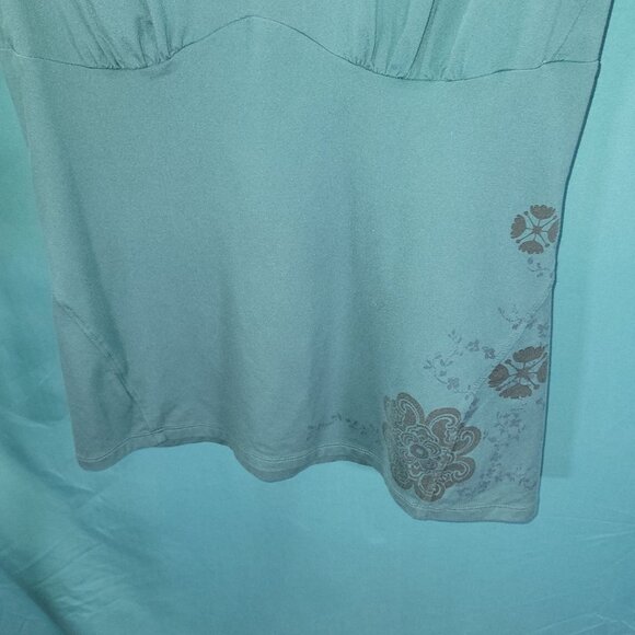 REI Womens Shirt Teal V-Neck Sleeveless Top Size S - Picture 6 of 11